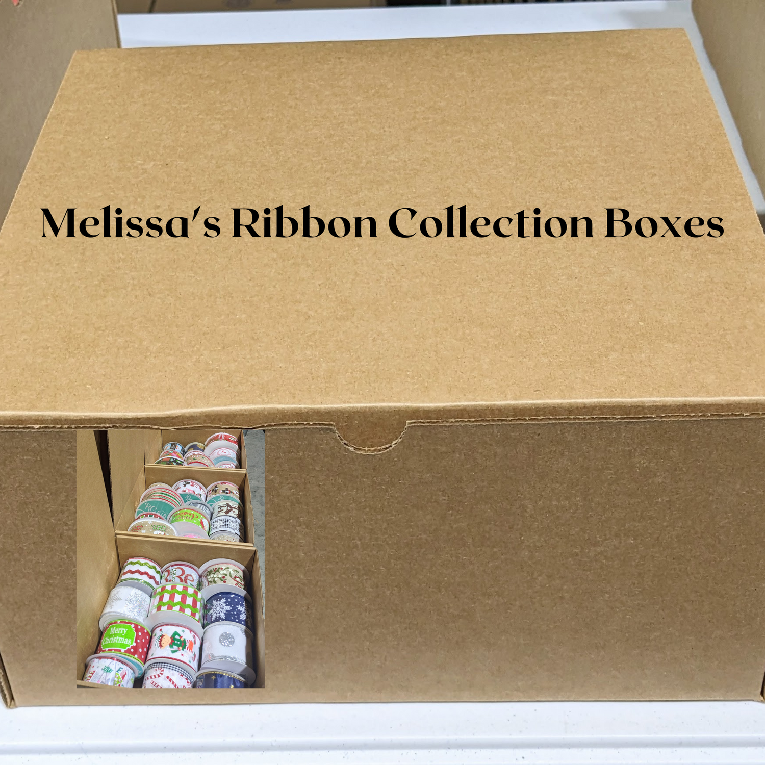 Melissa's ribbon collection boxes