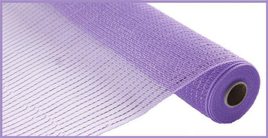 Laverander purple deco mesh with light purple foil 10 inch x 10 yard roll
