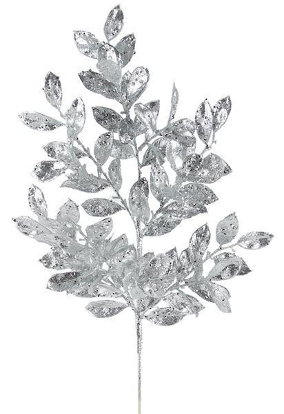 22 inch long glitter vine spray silver sold in a pack of two