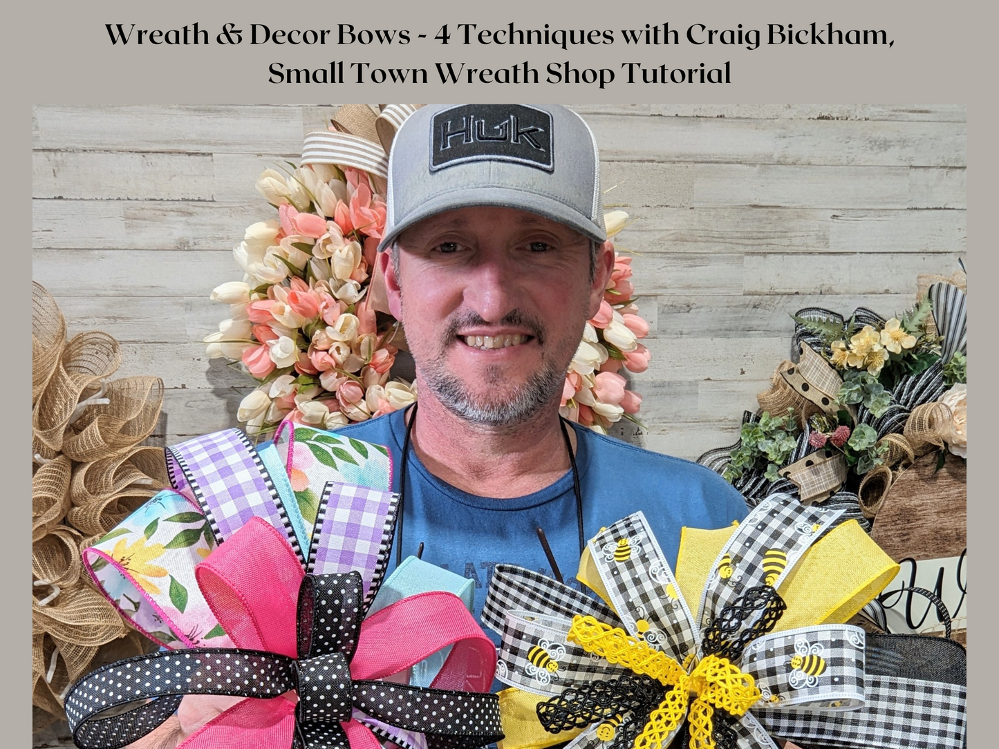 How to Create 4 Unique Bow Styles for Wreaths and Home Decor - Instant Video Tutorial (DIGITAL DOWNLOAD ONLY)