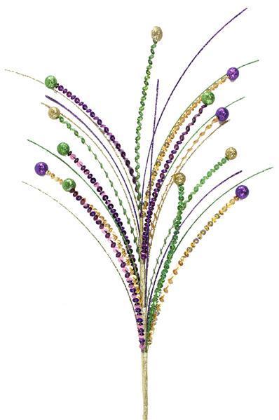 mardi gras spray stem