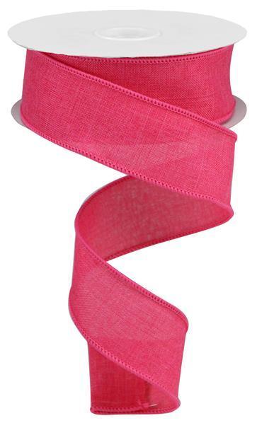 Hot Pink 1.5 inch x 10 yard wired ribbon