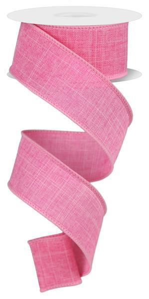 Pink 1.5 inch x 10 yard royal burlap wired ribbon